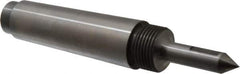 Riten - 1/2" Head Diam, Steel Long Point Solid Dead Center - 4MT Morse Taper, 1/2" Point Diam, 2" Point Length, 2-5/8" OAL - Exact Tool & Supply