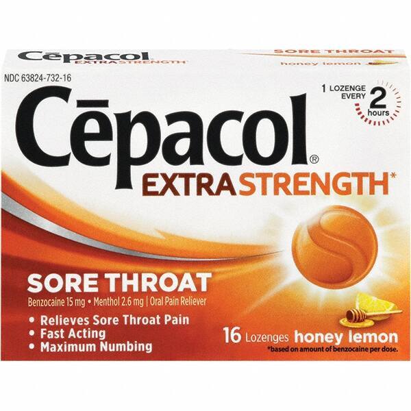 Cepacol - Honey Lemon Flavor Cough Drop Lozenges - Sore Throat Relief - Exact Tool & Supply
