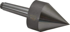 Riten - MT4 Taper Shank, Live Center - 3-1/2" Point Diam, 4-15/16" Point Len, 1,500 Lb Max Workpc, Pipe Nose Point - Exact Tool & Supply
