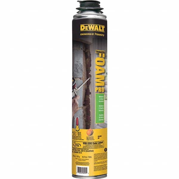 DeWALT Anchors & Fasteners - Caulk & Sealants; Product Type: Foam ; Chemical Type: Polyurethane ; Container Size Range: 16 oz. (1 Lb.) - Exact Tool & Supply
