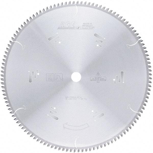 Amana Tool - 18" Diam, 1" Arbor Hole Diam, 120 Tooth Wet & Dry Cut Saw Blade - Carbide-Tipped, Clean Action, Standard Round Arbor - Exact Tool & Supply