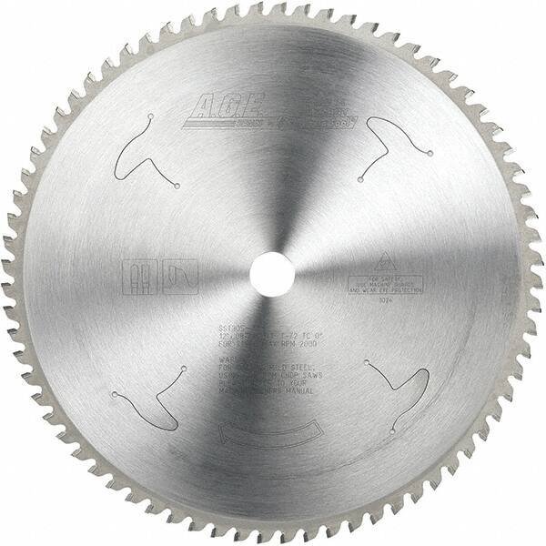 Amana Tool - 12" Diam, 1" Arbor Hole Diam, 72 Tooth Wet & Dry Cut Saw Blade - Carbide-Tipped, Clean Action, Standard Round Arbor - Exact Tool & Supply