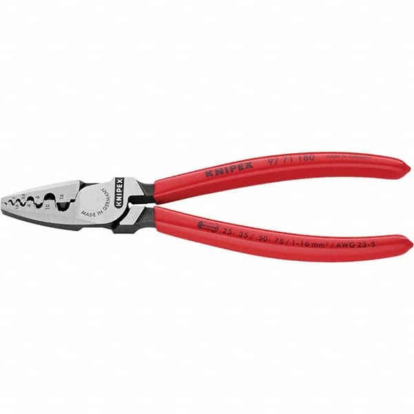 Knipex - Crimpers Type: Crimping Pliers Style: Crimping Pliers for End Sleeves (Ferrules) - Exact Tool & Supply