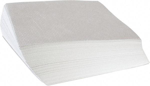 Kimtech - Flat Fold Clean Room/Lab/Critical Task Wipes - Poly Pack, 9" x 9" Sheet Size, White - Exact Tool & Supply