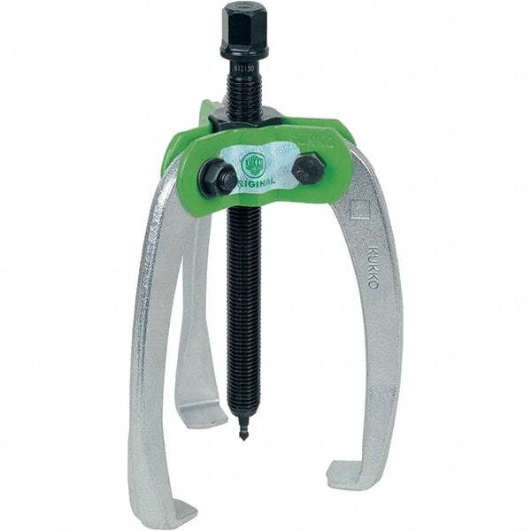 KUKKO - 3 Jaw, 1/2" to 3-7/8" Spread, 4 Ton Capacity, Jaw Puller - For Bearings, Gears, Discs - Exact Tool & Supply