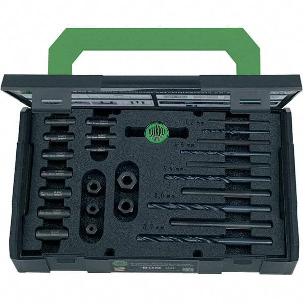 KUKKO - Bolt Extractor Sets Tool Type: Bolt & Screw Extractor Size Range (Inch): 1/4 - 5/8 - Exact Tool & Supply
