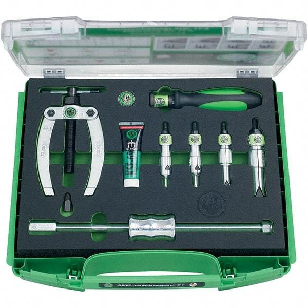 KUKKO - 1 Piece, 1/4 to 1-3/16" Spread, Blind Hole Puller Set - 1 Jaws, 3-5/8" Reach - Exact Tool & Supply