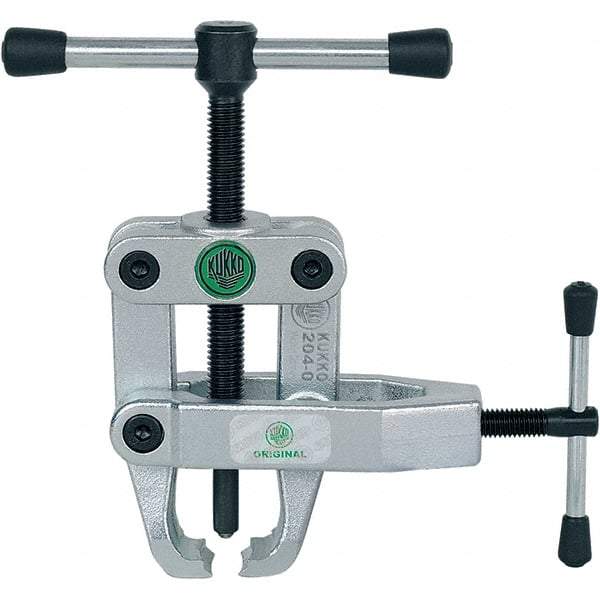 KUKKO - 2 Jaw, 1/4" to 2" Spread, 1 Ton Capacity, Jaw Puller - 2-3/4" Reach, For Bearings, Rings - Exact Tool & Supply