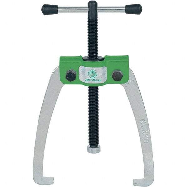 KUKKO - 2 Jaw, 1/4" to 3-3/16" Spread, 1 Ton Capacity, Jaw Puller - 3-3/16" Reach, For Bearings, Gears, Discs - Exact Tool & Supply
