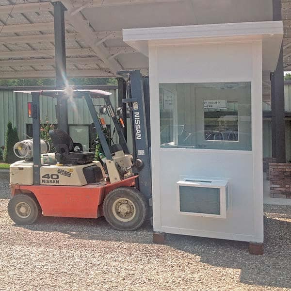 Panel Built - 8' Long x 4' Wide x 8' High, Guard Booth - Exact Tool & Supply