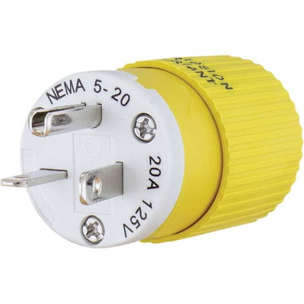Bryant Electric - Straight Blade Plugs & Connectors Connector Type: Plug Grade: Industrial - Exact Tool & Supply
