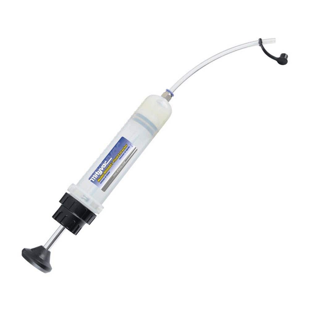 Lincoln - Oil Drain Containers; Type: Fluid Extractor ; Container Size: 7 oz ; Color: White; black; silver ; Hose Length: 7.5 (Inch) - Exact Tool & Supply