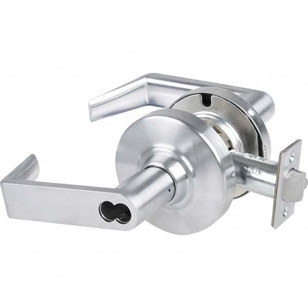 Schlage - Storeroom Lever Lockset for 1-5/8 to 2-1/8" Doors - Exact Tool & Supply