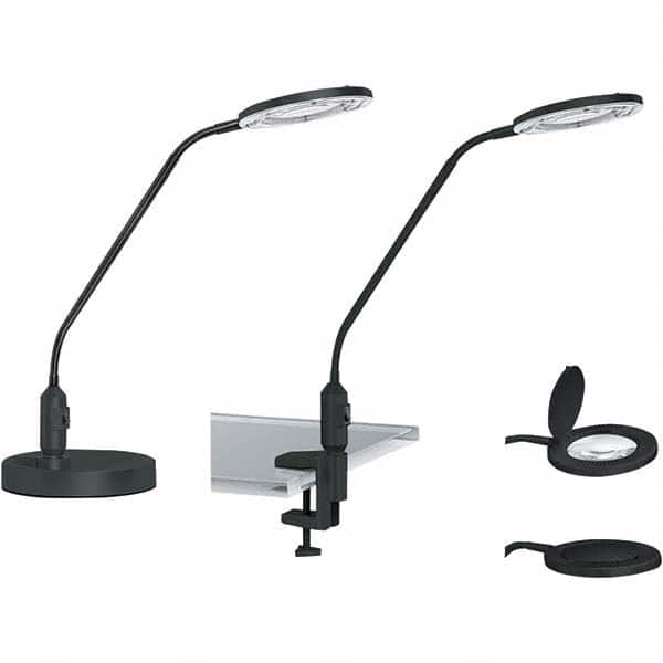 ALERA - Task Lights Fixture Type: Magnifying Color: Black - Exact Tool & Supply