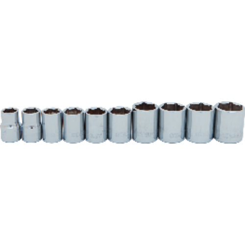 3/8″ 10PC SOCKET SET 6PT - Exact Tool & Supply