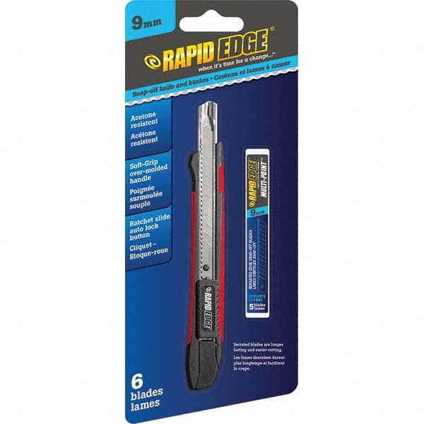 Rapid Edge - Utility Knives, Snap Blades & Box Cutters Type: Snap Knife Blade Type: Snap - Exact Tool & Supply