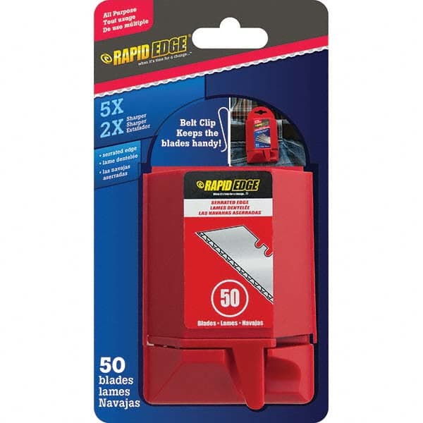 Rapid Edge - Knife Blades Type: Utility Knife Blade Material: Carbon Steel - Exact Tool & Supply