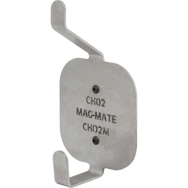 Mag-Mate - Coat & Hat Hooks Type: Double Coat & Hat Hook w/ Magnetic Mount Projection: 2-35/64 (Inch) - Exact Tool & Supply
