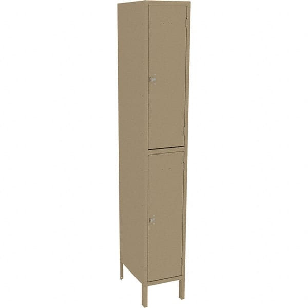 Tennsco - 2 Door, 2 Tier, Welded Locker - Exact Tool & Supply