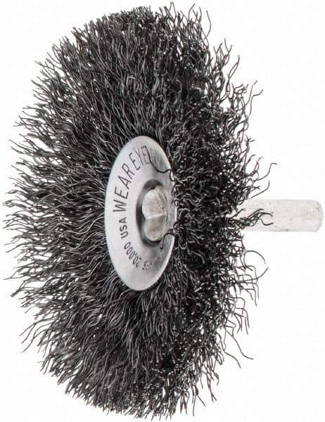 Anderson - 1/8" Shank Diam, Cup Brush - 0.0118 Wire Diam - Exact Tool & Supply