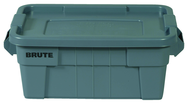 Brute 14 Gallon Tote - Lid snaps tight - Ribbed bottom - Exact Tool & Supply