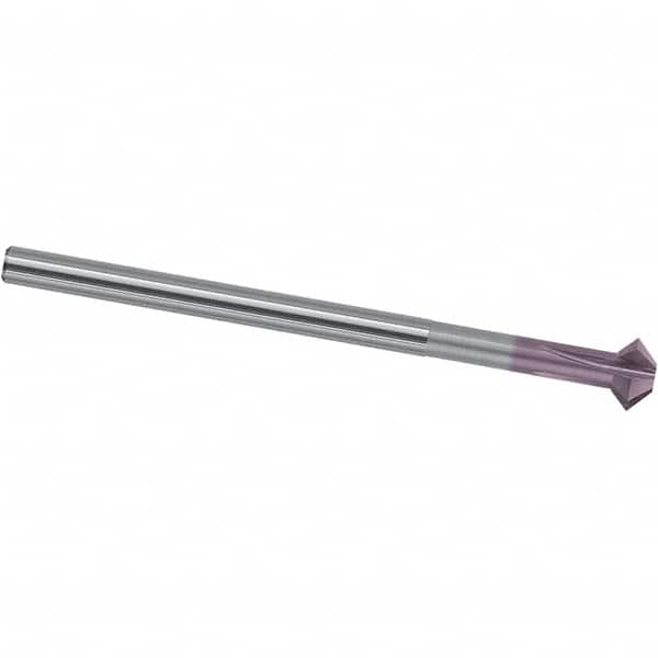 Magafor - 0.394" Cutter Head Diam, 0.232" Flat Width, Solid Carbide, Single Back Chamfer - Exact Tool & Supply