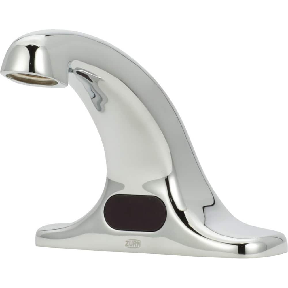 Zurn - Electronic & Sensor Faucets; Type: Sensor ; Style: Manual mixing valve ; Type of Power: Battery ; Spout Type: Standard ; Mounting Centers: 3 (Inch); Finish/Coating: Polished Chrome - Exact Tool & Supply