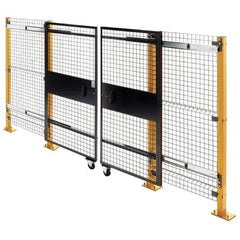 Husky - 8' Wide x 8' High, Double Sliding Door for Temporary Structures - Exact Tool & Supply