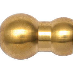 Loc-Line - Coolant Hose Adapters, Connectors & Sockets; Type: Adapter ; Hose Inside Diameter (Inch): 1/4 ; Thread Type: NonThreaded ; Connection Type: 15mm Ball Spherical (Fish Eye) ; Body Material: Brass ; Maximum Flow Rate (GPM): 4.17 - Exact Tool & Supply