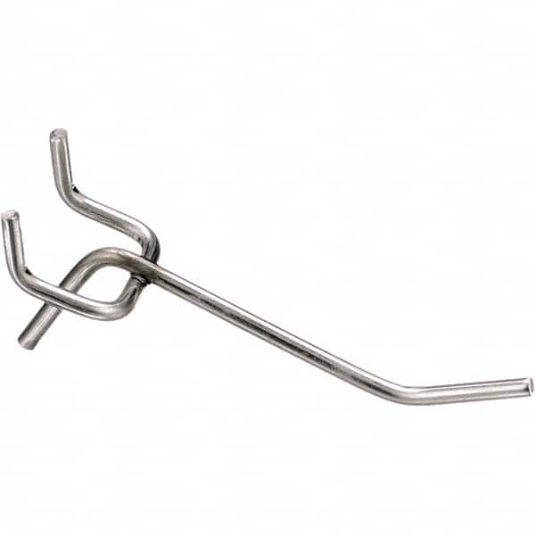 Marlin Steel Wire Products - Pegboard Hooks Type: Single Vertical End Hook Projection: 4-1/8 (Inch) - Exact Tool & Supply