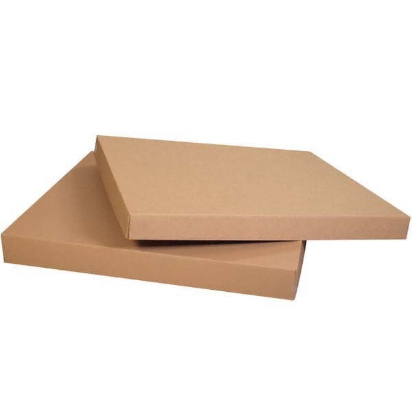 Made in USA - Pack of (5), 24-3/4" Wide x 48-3/4" Long x 5" High Corrugated Shipping Lids - Exact Tool & Supply