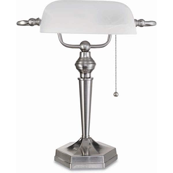 ALERA - Task Lights Fixture Type: Desk Color: Brushed Nickel - Exact Tool & Supply