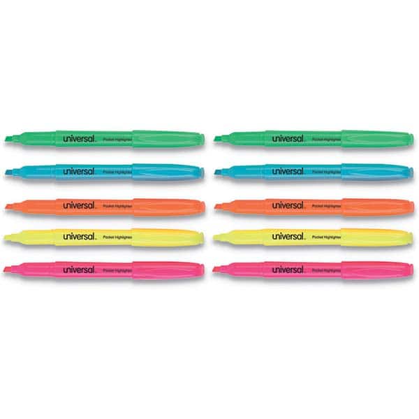 UNIVERSAL - Markers & Paintsticks Type: Highlighters Color: Assorted - Exact Tool & Supply