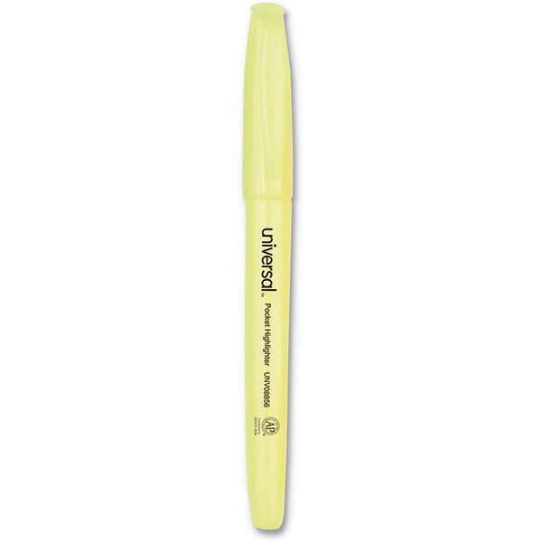 UNIVERSAL - Markers & Paintsticks Type: Highlighters Color: Fluorescent Yellow - Exact Tool & Supply