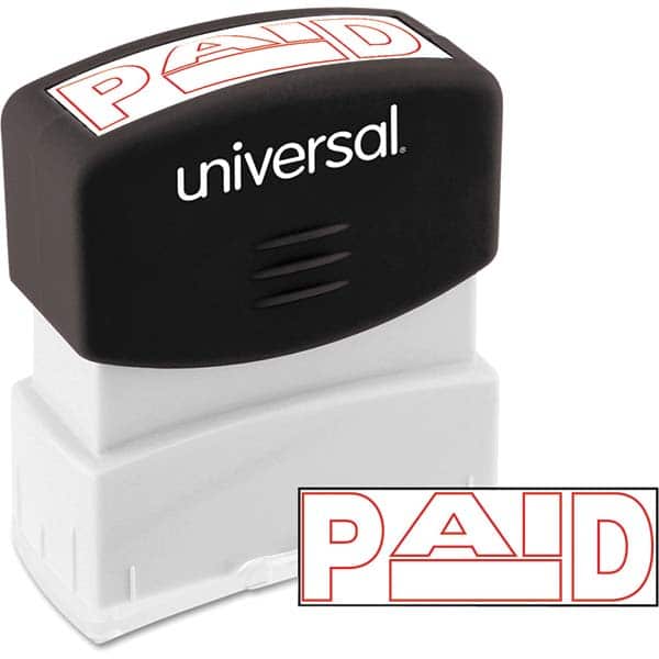 UNIVERSAL - Pre-inked Stock Stamps Type: Message Message: PAID - Exact Tool & Supply