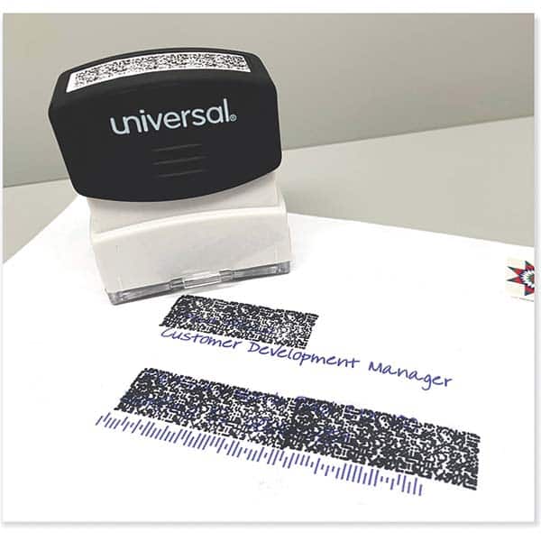 UNIVERSAL - Pre-inked Stock Stamps Type: Message Message: Obscures Data - Exact Tool & Supply