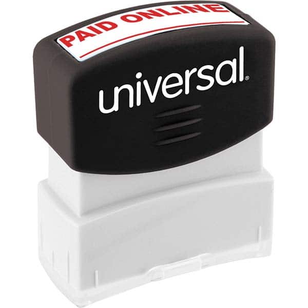 UNIVERSAL - Pre-inked Stock Stamps Type: Message Message: PAID ONLINE - Exact Tool & Supply