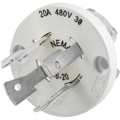 Hubbell Wiring Device-Kellems - 3-Phase Delta 480 VAC 20A NEMA L16-20P Industrial Twist Lock Plug - Exact Tool & Supply