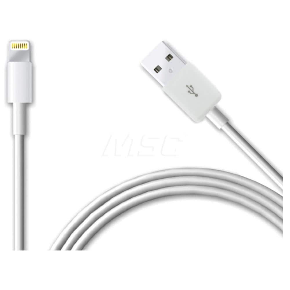BYTECH - Office Machine Supplies & Accessories; Office Machine/Equipment Accessory Type: Apple Lightning Cable ; For Use With: Apple Devices ; Color: White - Exact Tool & Supply
