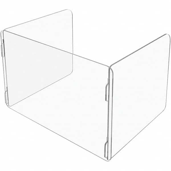 USA Sealing - 48" x 48" Self-Supporting Partition & Panel System-Social Distancing Barrier - Exact Tool & Supply