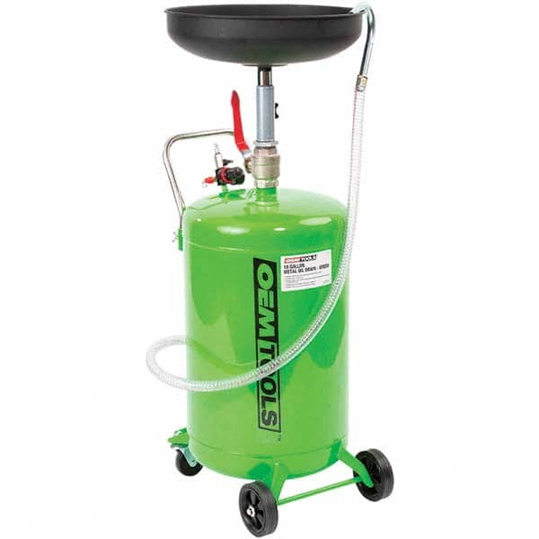 OEM Tools - Oil Drain Containers Type: Oil Drain w/Casters Container Size: 18 Gal. - Exact Tool & Supply