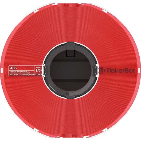 MakerBot - 3D Printer Consumables Material: ABS Color: Red - Exact Tool & Supply