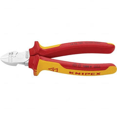 Knipex - Cutting Pliers Type: Diagonal Cutter w/Stripper Insulated: Insulated - Exact Tool & Supply