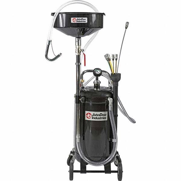 JohnDow - Oil Drain Containers Type: Pressurized Evacuation Drain w/Casters Container Size: 20 Gal. - Exact Tool & Supply