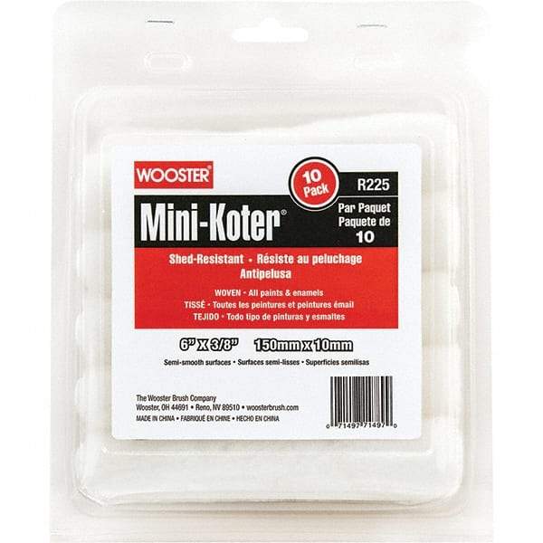 Wooster Brush - Paint Roller Covers Type: Mini Roller Nap Size (Inch): 3/8 - Exact Tool & Supply