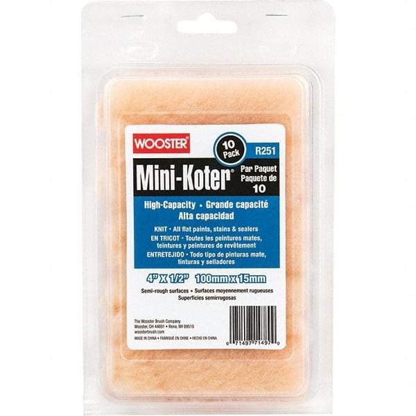 Wooster Brush - Paint Roller Covers Type: Mini Roller Nap Size (Inch): 1/2 - Exact Tool & Supply