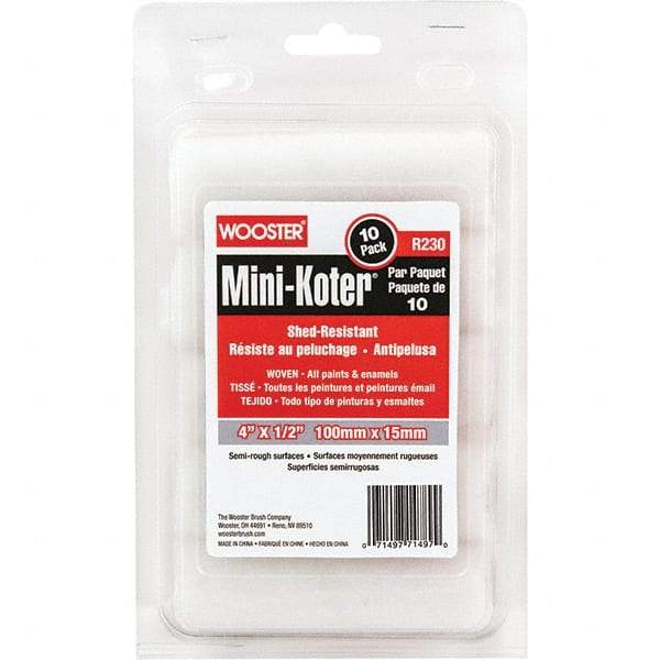 Wooster Brush - Paint Roller Covers Type: Mini Roller Nap Size (Inch): 1/2 - Exact Tool & Supply