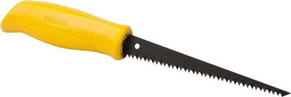 Stanley - 6-1/4" Steel Blade Drywall Saw - High Impact Polypropylene Handle, Textured, Slip Resistant Grip, 11-1/4" OAL - Exact Tool & Supply