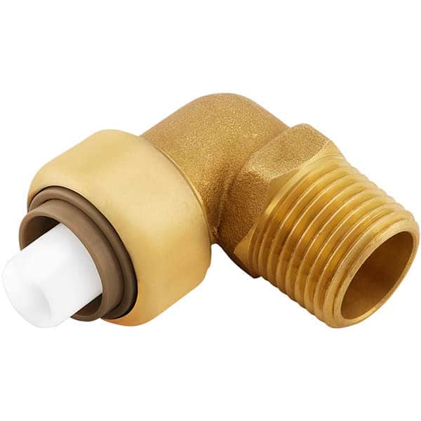 Jones Stephens - Metal Push-To-Connect Tube Fittings Type: Adapter Tube Outside Diameter (Inch): 1/2 - Exact Tool & Supply