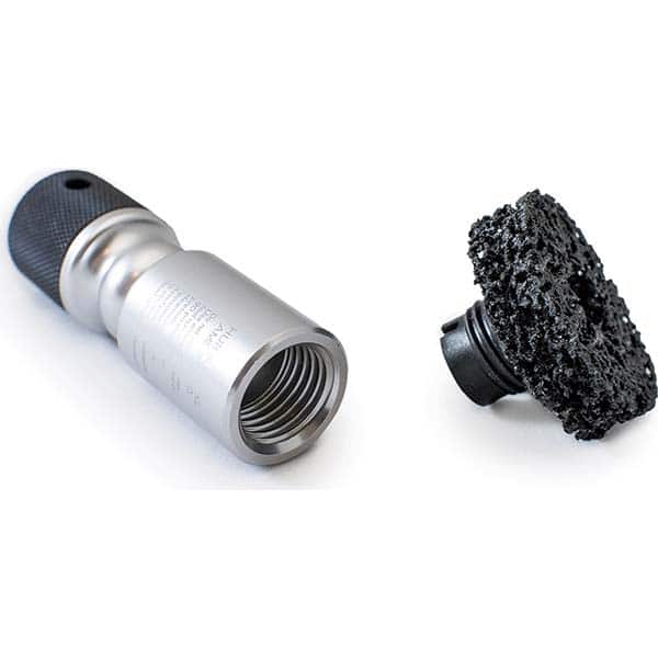 AME International - Automotive Hand Tools & Sets For Use With: 1/2" Impact or Drill - Automotive Lug and Hub Cleaning Color: Silver - Exact Tool & Supply